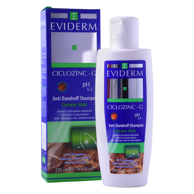 شامپو اویدرم مدل سیکلوزینک جی حجم 250 میلی لیتر