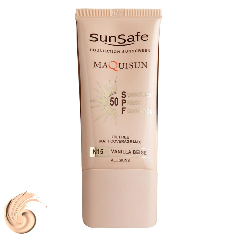 کرم ضد آفتاب رنگی سان سیف، SPF50، مدل N15