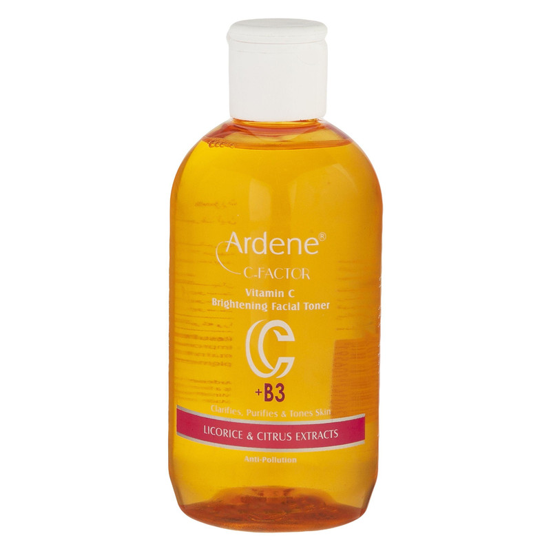 تونیک پاک کننده صورت آردن سی فکتور مدل ویتامین c مناسب انواع پوست حجم 250 میلی لیتر