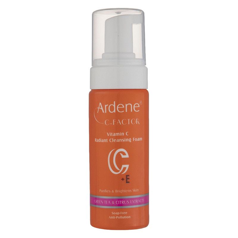 فوم شست‌وشوی صورت آردن سی فکتور، مناسب انواع پوست، با خاصیت شوینده، حجم 150 میلی‌لیتر، مدل ویتامین C