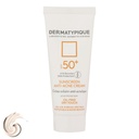 کرم ضد آفتاب بدون رنگ درماتیپیک، SPF50، مدل Anti -acne حجم 40 میلی لیتر