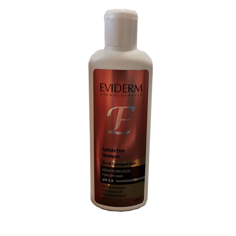 شامپو مو اویدرم مدل فری سولفات حجم 200 میلی لیتر