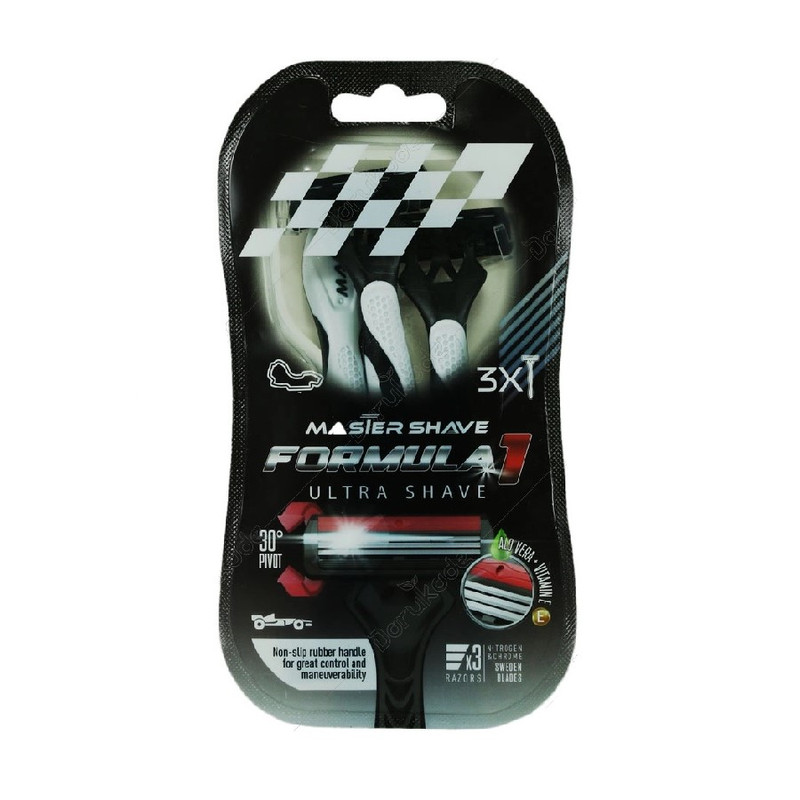 خود تراش مستر شیو مدل formula1 بسته 3 عددی