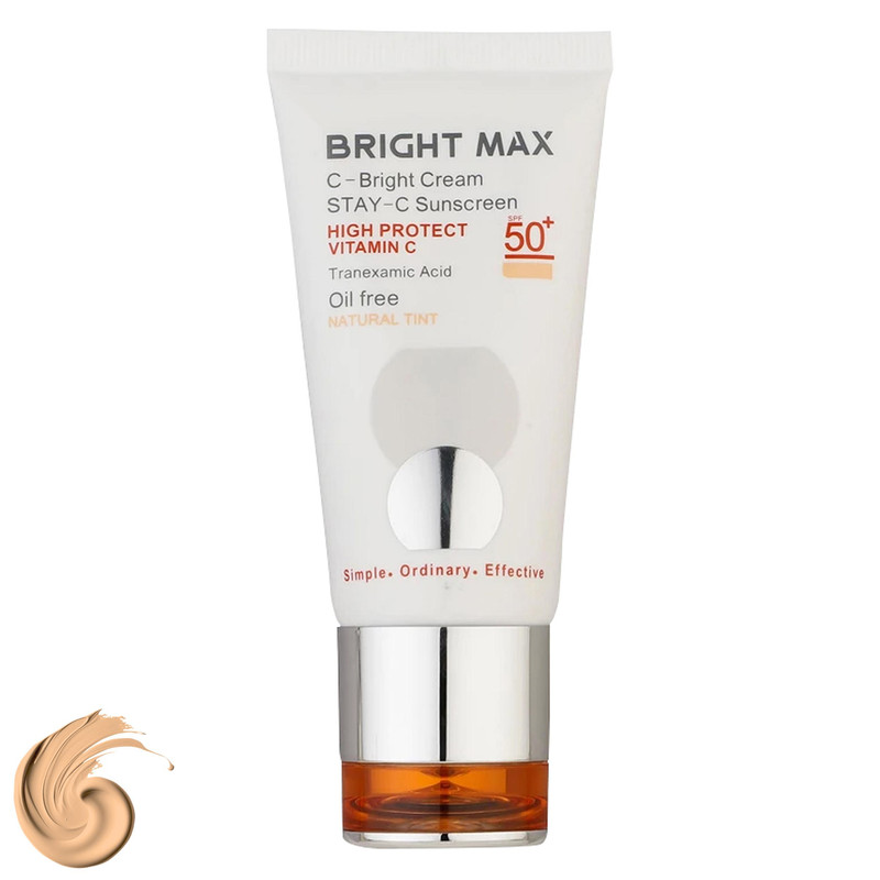 کرم ضد آفتاب رنگی برایت مکس SPF50، مدل C-B