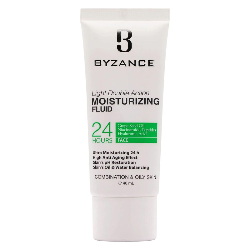 فلوئید آبرسان بیزانس مدل 01 پوست چرب و مختلط حجم 40 میلی لیتر