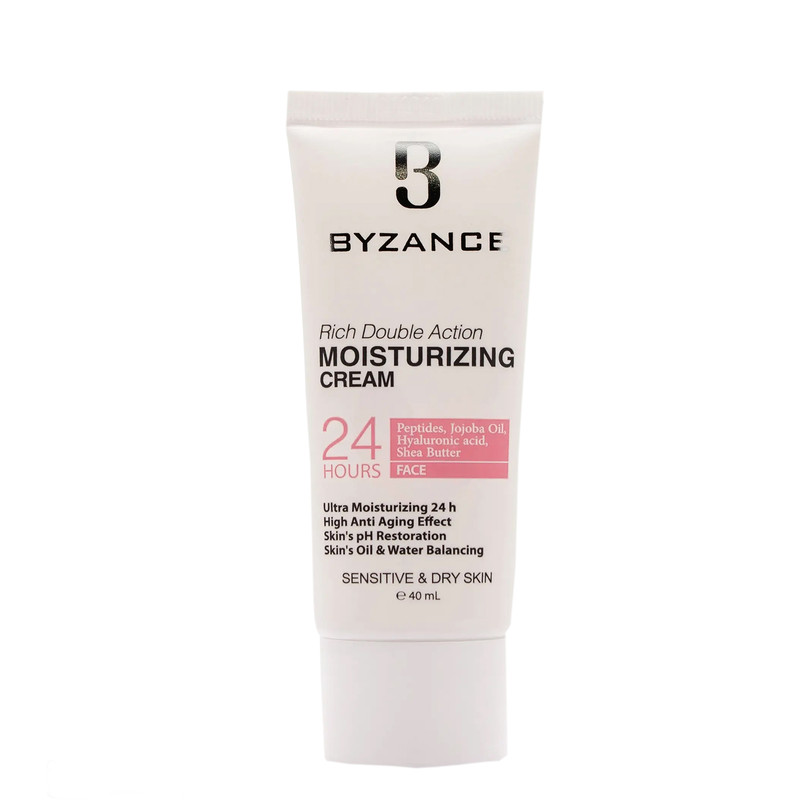 کرم آبرسان بیزانس مدل 01 مناسب پوست های خشک و حساس حجم 40 میلی لیتر