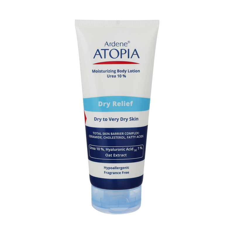 لوسیون مرطوب کننده آردن آتوپیا مدل Dry Relief مناسب پوست های خشک حجم 200 میلی لیتر